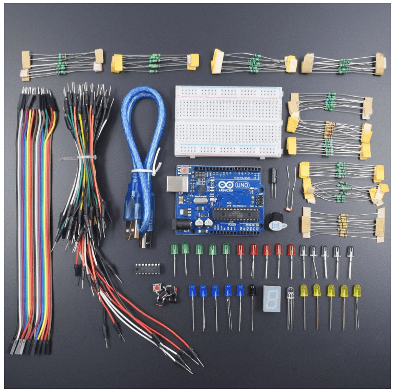 Arduino UNO Starter Kit with Free Tutorials